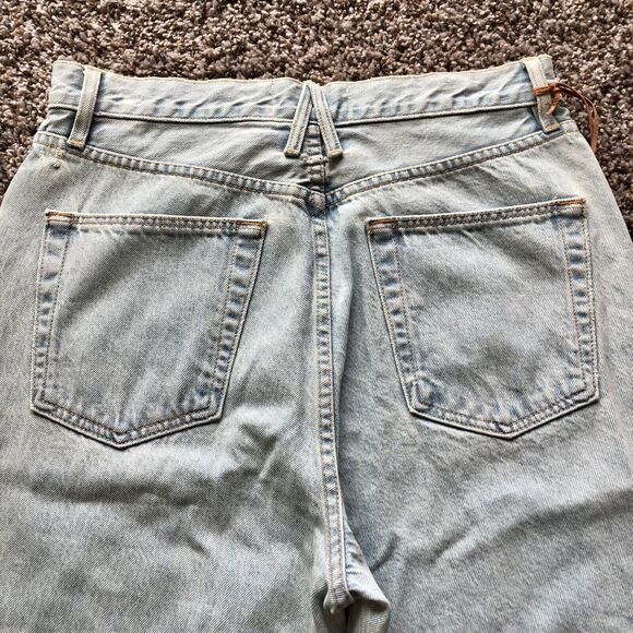 SLVRLAKE Jeans 30 Light Blue Wash Indiana Rigid High Rise Super Flare - Picture 12 of 16